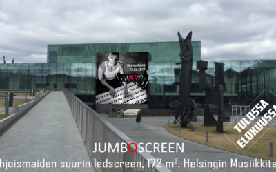 Helsingin Musiikkitaloon Pohjoismaiden suurin LED-screen