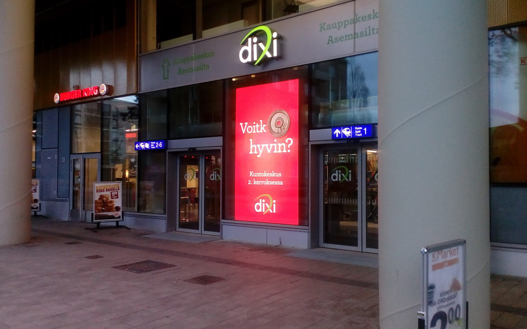 Näyteikkunäyttö – Kauppakeskus Dixi