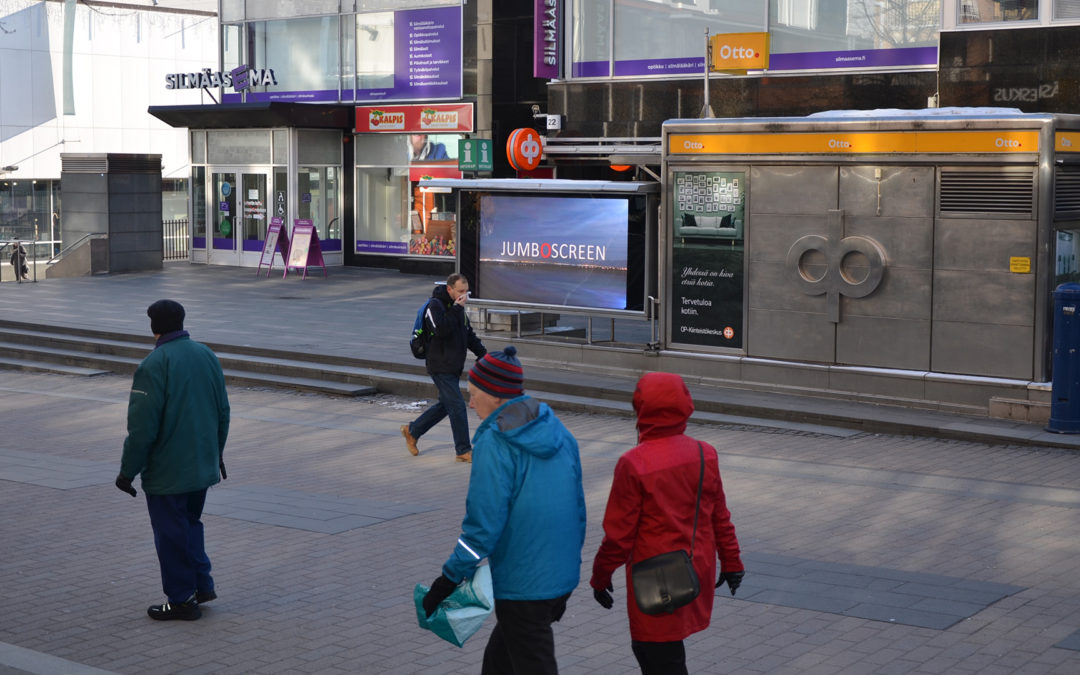 Näyteikkunanäyttö – Kauppakatu Jyväskylä