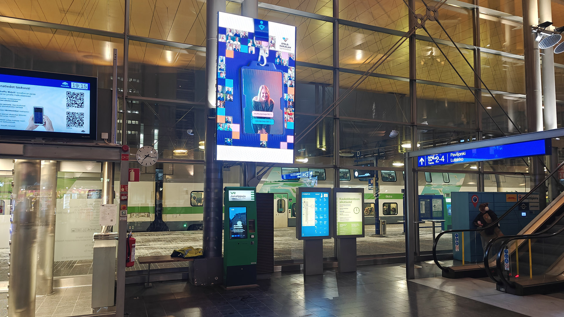 Jyväskylä Matkakeskus Jumbo Digital Jumboscreen